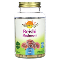 Nature's Life, Reishi Mushroom, 100 Vegetarian Capsules UPC 041954443789 | HiLife Vitamins