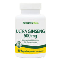 Nature's Plus, Ultra Ginseng, 500 mg, 60 Capsules UPC 097467010840 | Hilife Vitamins