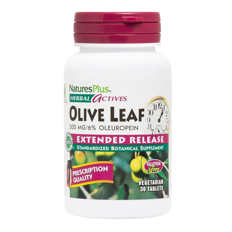 Nature’s Plus, Olive Leaf Extended Release 500 mg, 30 Tablets - 097467073463 | Hilife Vitamins