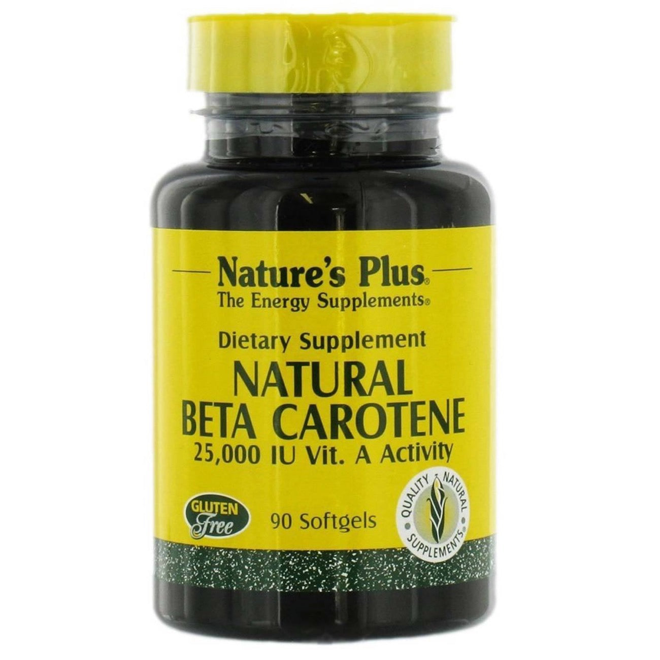 Nature's Plus, Natural Beta Carotene, 90 Softgels UPC 097467009639 | Hilife Vitamins