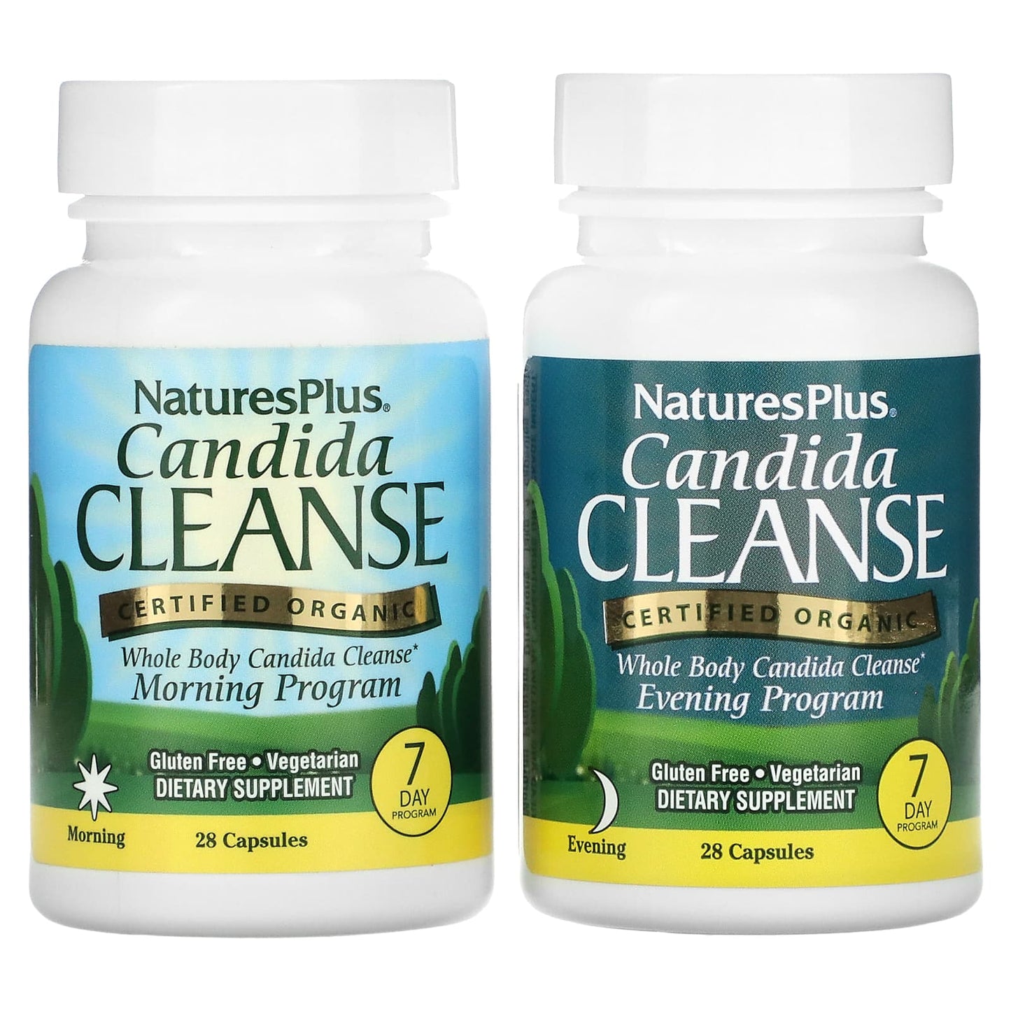 Nature's Plus, Candida Cleanse, 7 Day Program, 2 Bottles, 28 Capsules UPC 097467011168 | Hilife Vitamins