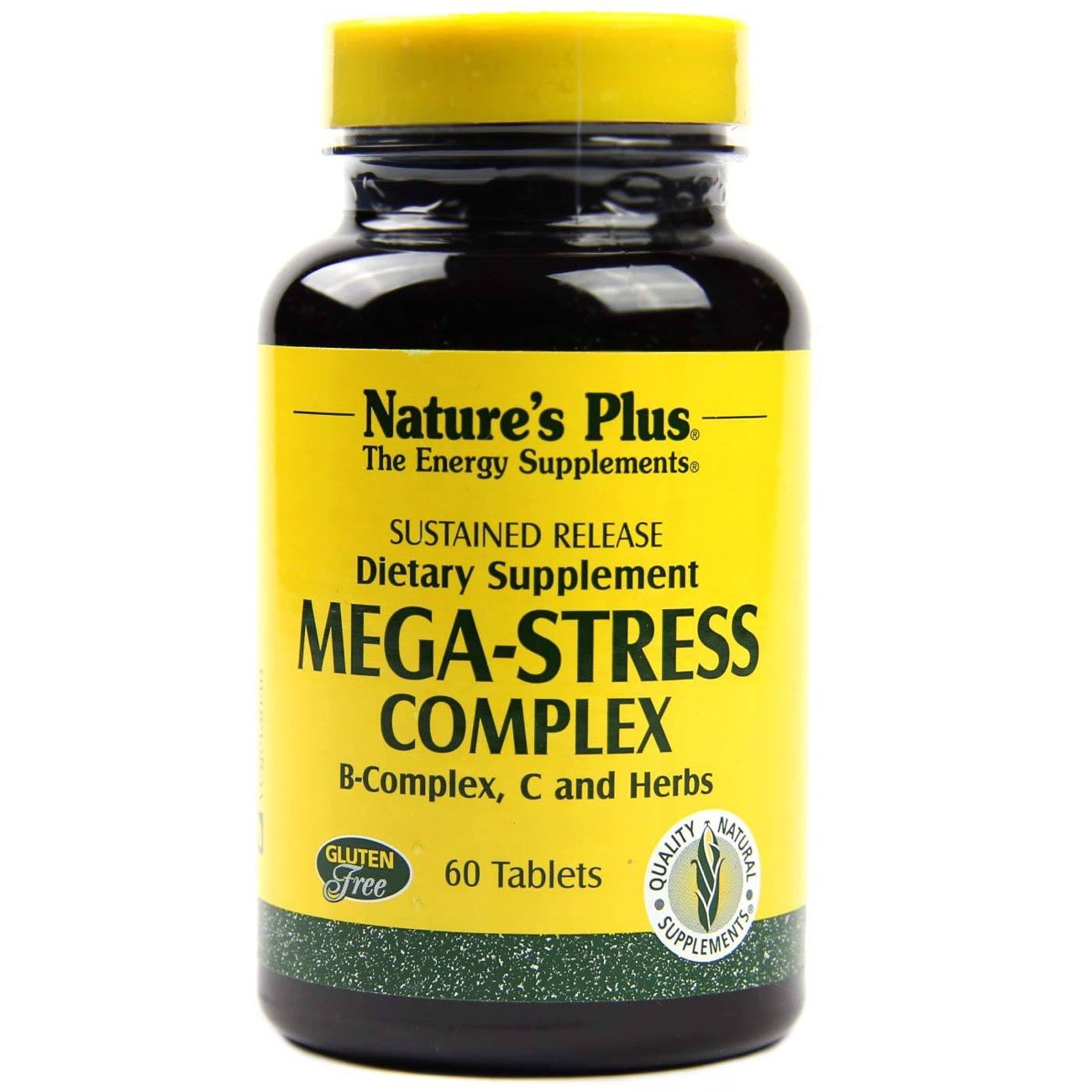 Nature's Plus, Mega-Stress S/R, 60 Tablets UPC 097467012608 | Hilife Vitamins
