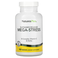 Nature's Plus, Mega-Stress, Sustained Release, 90 Tablets UPC 097467012615 | Hilife Vitamins