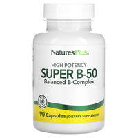 Nature's Plus, Super B-50, 90 Vegetarian Capsules UPC 097467013209 | Hilife Vitamins