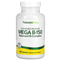 Nature's Plus, Sustained Release, Mega B-150, Balance B-Complex, 90 Tablets UPC 097467014558 | Hilife Vitamins