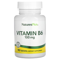 Nature's Plus, Vitamin B-6 100 mg, 90 Tablets UPC 097467016507 | Hilife Vitamins