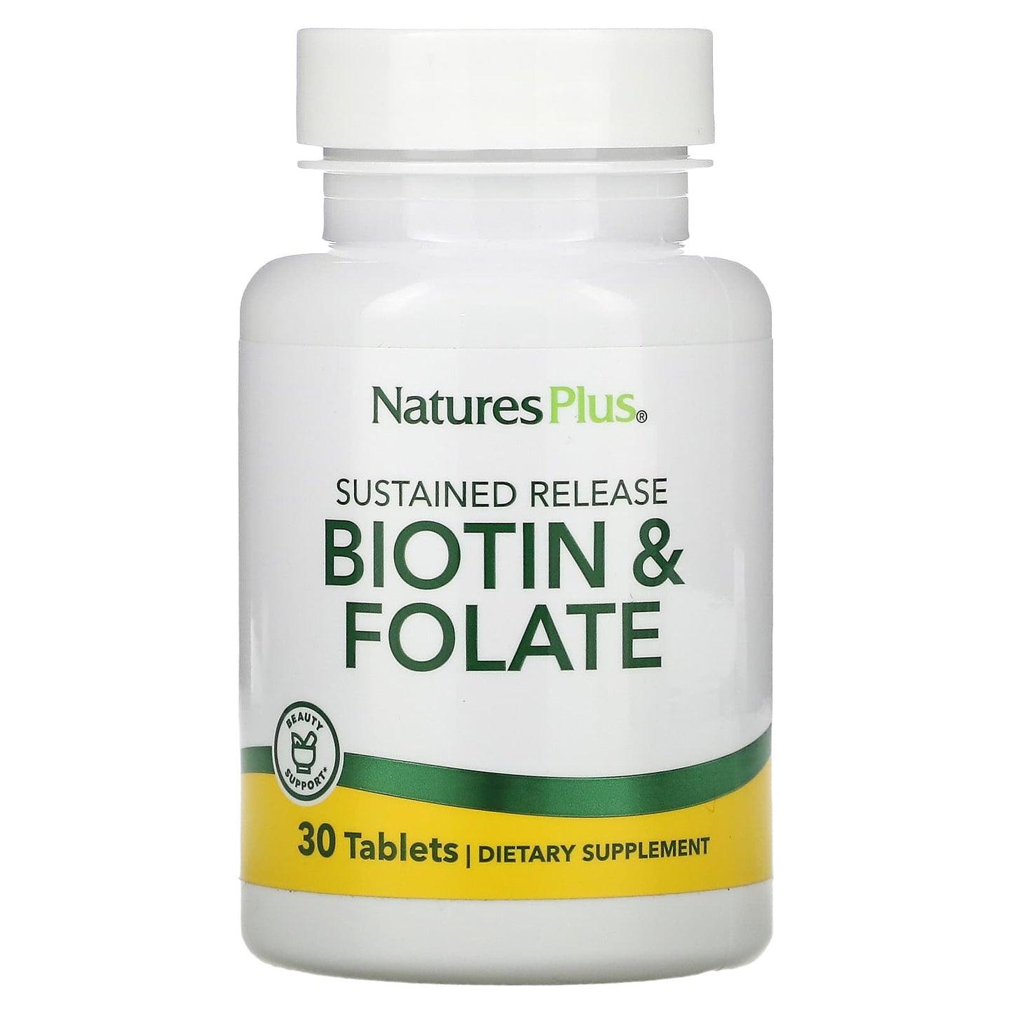 Nature's Plus, Sustained Release Biotin & Folate, 30 Tablets UPC 097467017924 | Hilife Vitamins