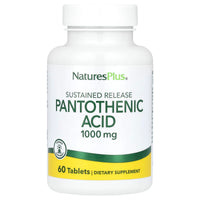Nature's Plus, Pantothenic Acid, 1000 mg, 60 Tablets UPC 097467020603 | Hilife Vitamins