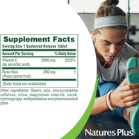 Nature's Plus, Sustained Release Ultra-C 2000 mg, 60 Tablets UPC 097467022201 | Hilife Vitamins