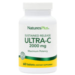 Nature's Plus, Sustained Release Ultra-C 2000 mg, 60 Tablets UPC 097467022201 | Hilife Vitamins