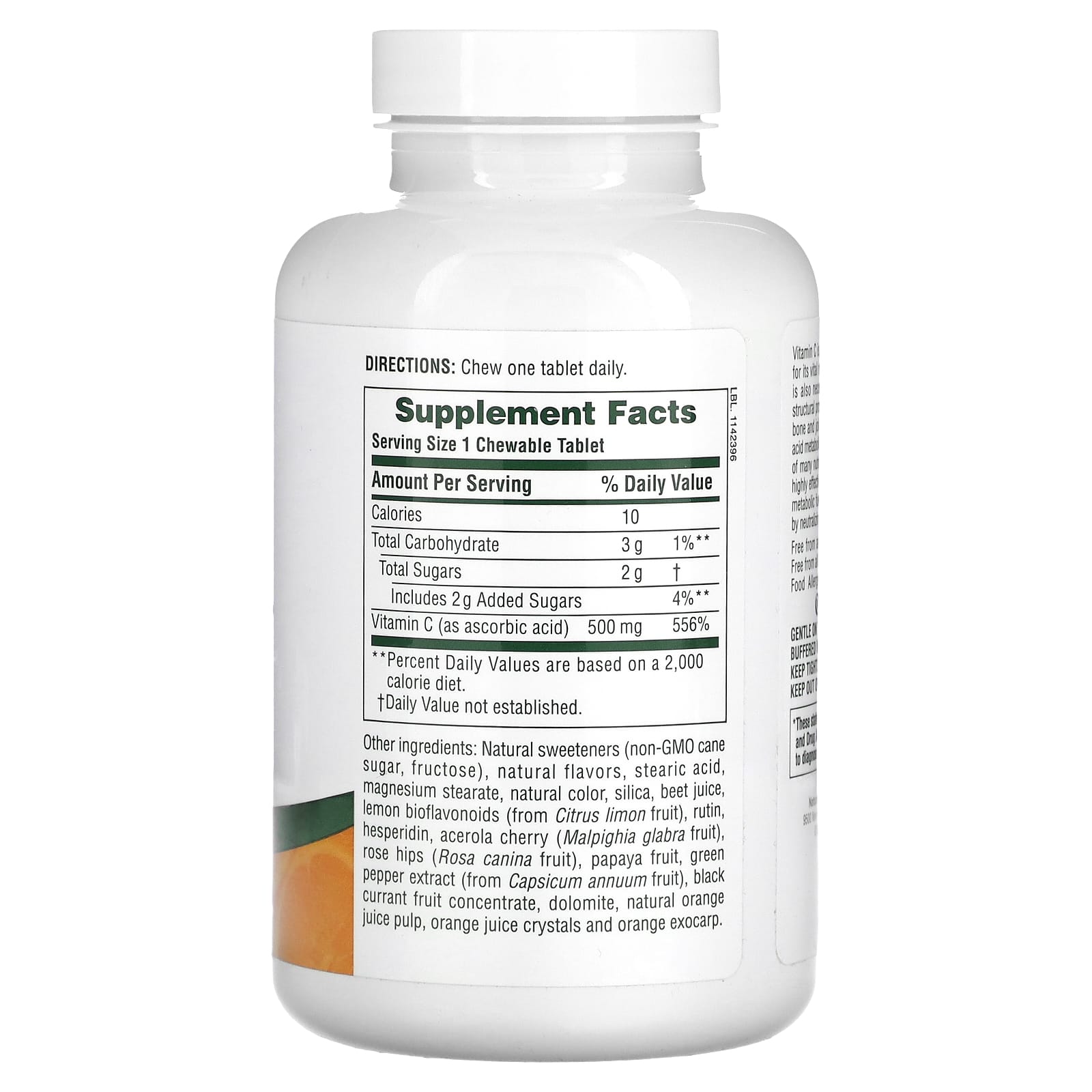 Nature's Plus, Orange Juice C 500 mg, 90 Tablets UPC 097467024656 | Hilife Vitamins