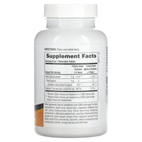 Nature's Plus, Orange Juice Jr., Chewable Vitamin C , 100 mg, 180 Chewables UPC 097467024724 | Hilife Vitamins