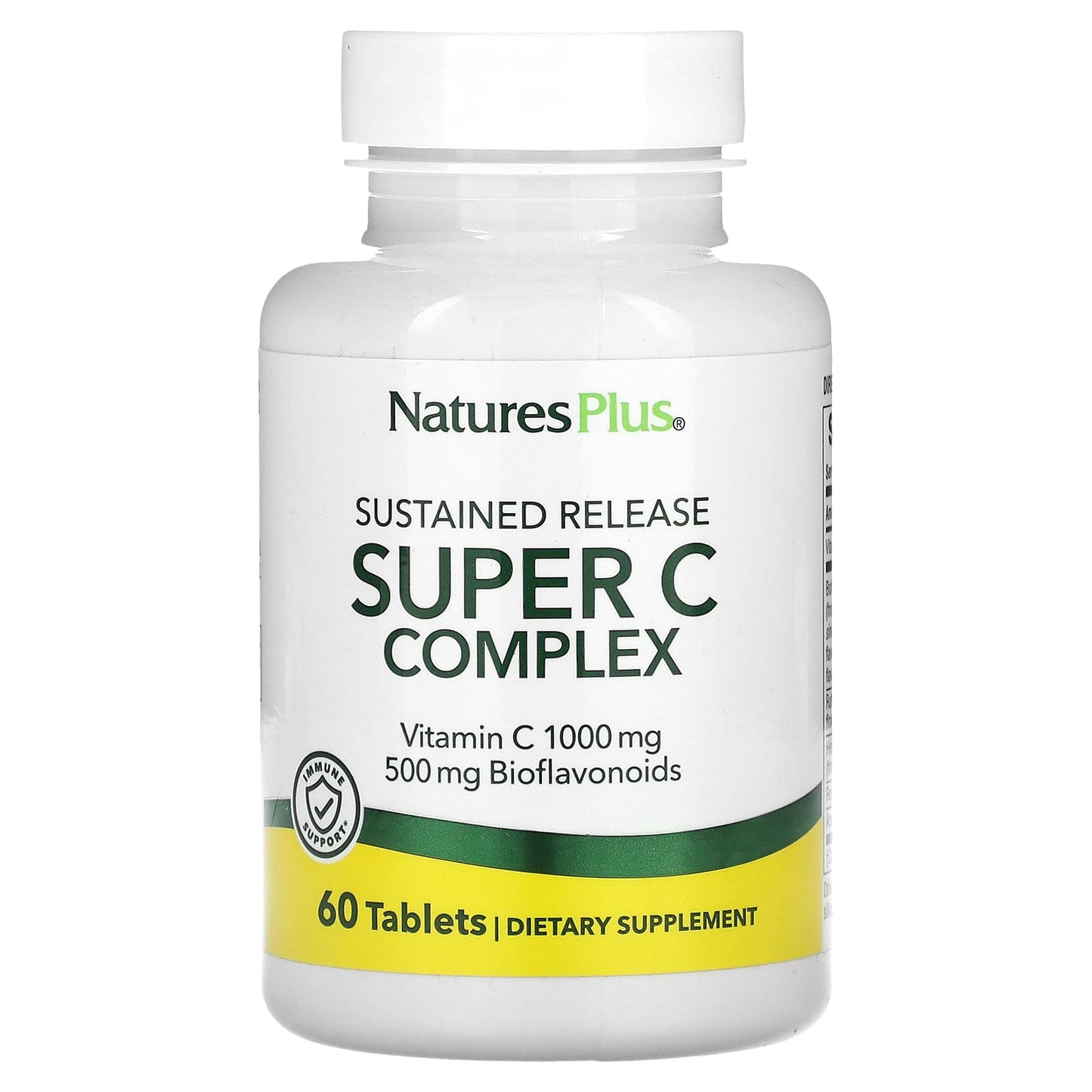 Nature's Plus, Sustained Release, Super C Complex, 60 Tablets UPC 097467024793 | Hilife Vitamins