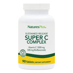 Nature's Plus, Sustained Release, Super C Complex, 90 Tablets UPC 097467024809 | Hilife Vitamins