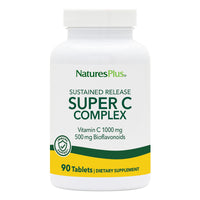 Nature's Plus, Sustained Release, Super C Complex, 90 Tablets UPC 097467024809 | Hilife Vitamins