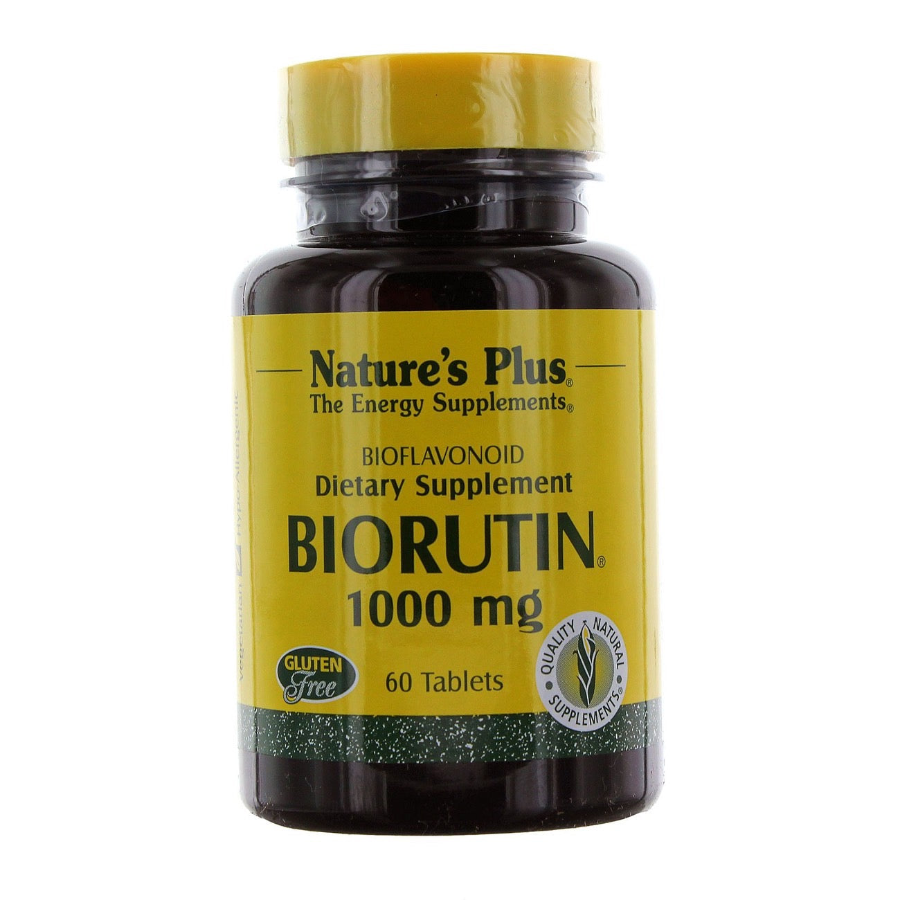 Nature's Plus, Biorutin 1,000 mg, 60 Tablets UPC 097467025608 | Hilife Vitamins