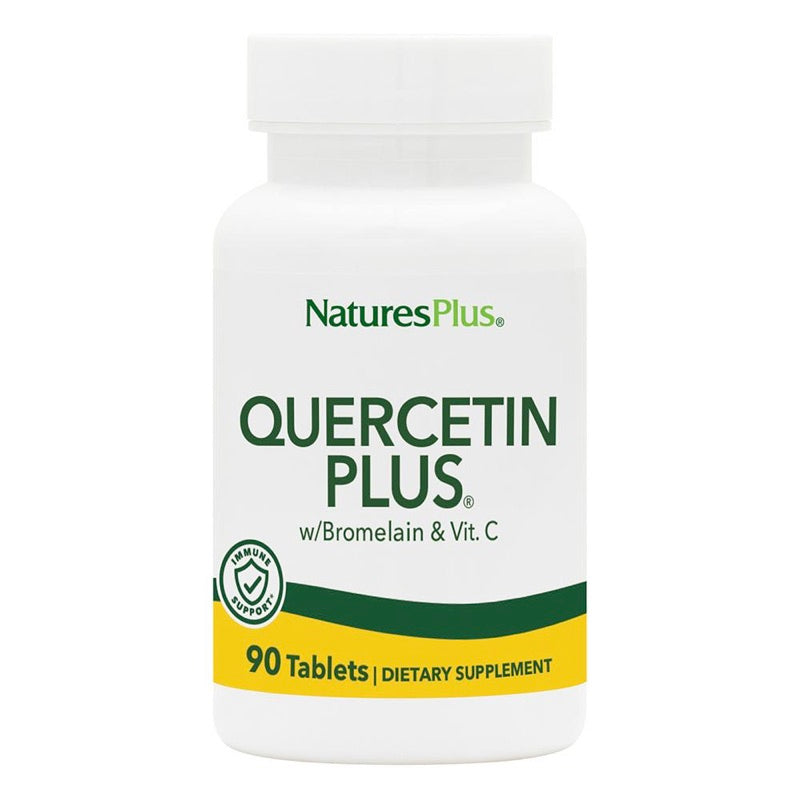 Nature's Plus, Quercetin Plus, with Bromelain & Vitamin C, 90 Tablets UPC 097467025646 | Hilife Vitamins