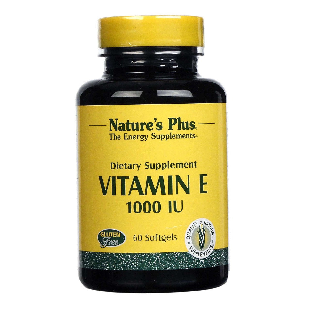 Nature's Plus, Vitamin E 1000 IU, 60 Softgels UPC 097467027206 | Hilife Vitamins