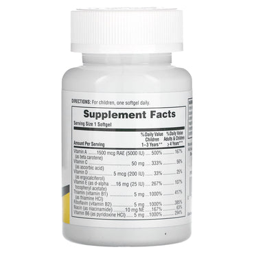 Nature's Plus, Children’s Vita-Gels, 90 Softgels UPC 097467029989 | Hilife Vitamins