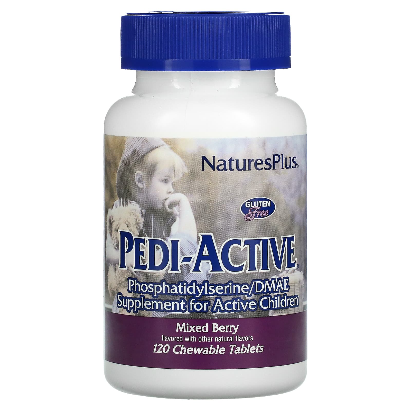 Nature's Plus, Active Children’s Chewable, Pedi-Active, Mixed Berry, 120 Chewables UPC 097467030015 | Hilife Vitamins