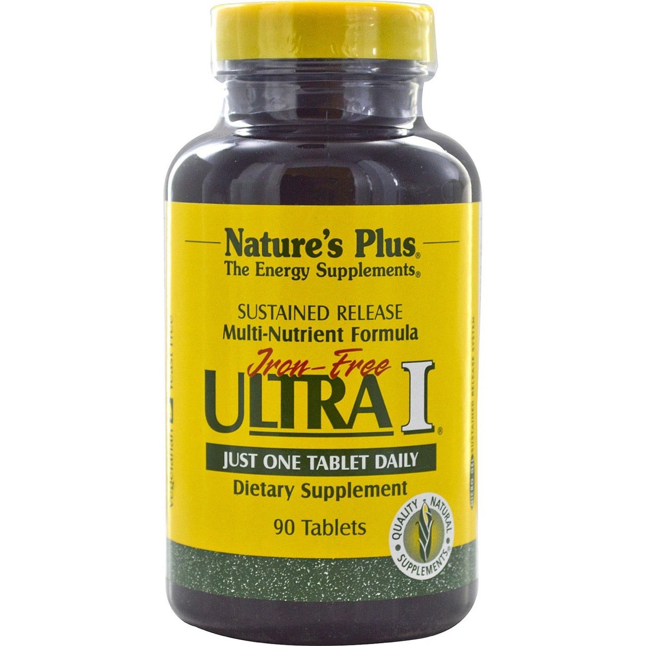 Nature's Plus, Ultra I Multi Iron-Free S/R, 90 Tablets UPC 097467030251 | Hilife Vitamins