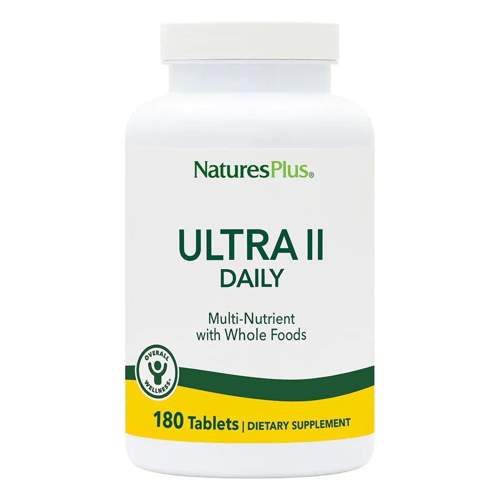 Nature's Plus, Ultra II Daily, Multi-Nutrient, 180 Tablets UPC 097467030336 | Hilife Vitamins