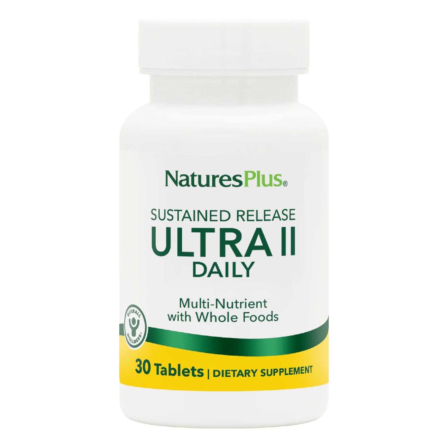 Nature's Plus, Ultra II Daily, Sustained Release, Multi-Nutrient, 30 Tablets UPC 097467030404 | Hilife Vitamins