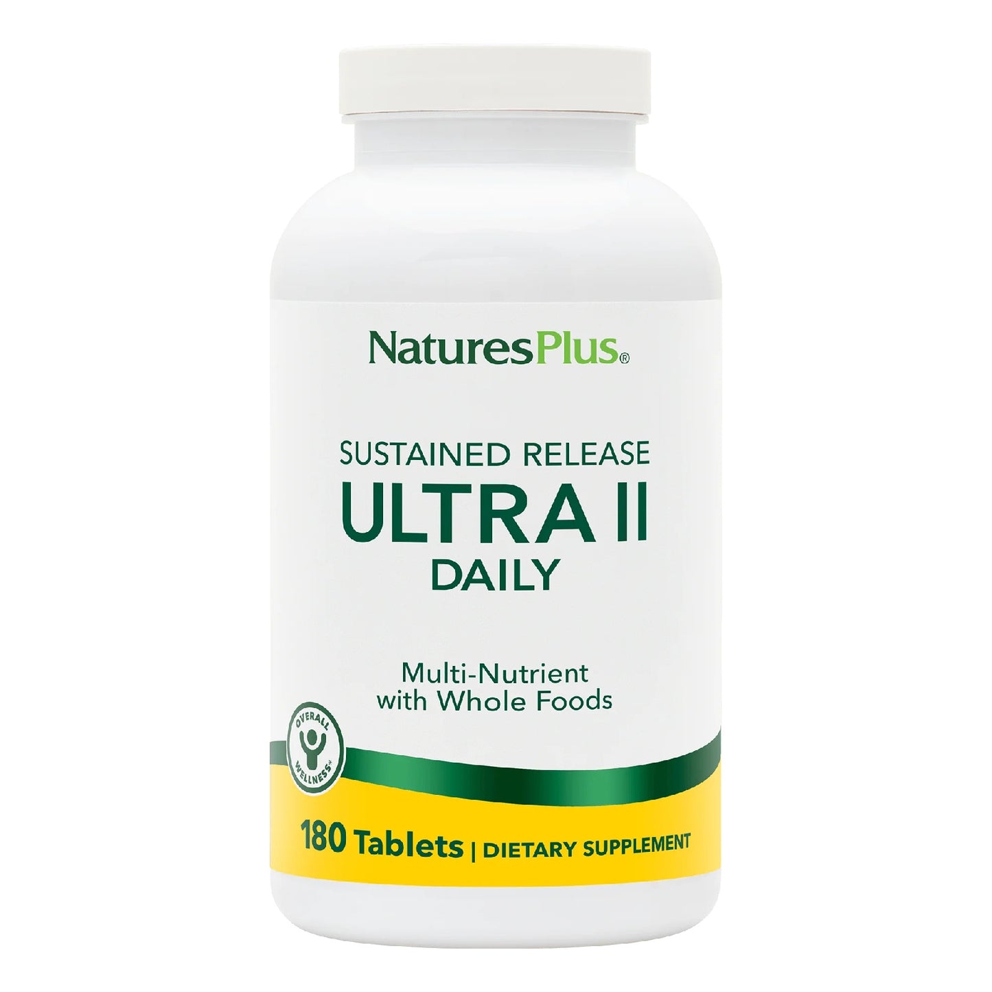 Nature's Plus, Ultra II Daily, Sustained Release, Multi-Nutrient, 180 Tablets UPC 097467030435 | Hilife Vitamins