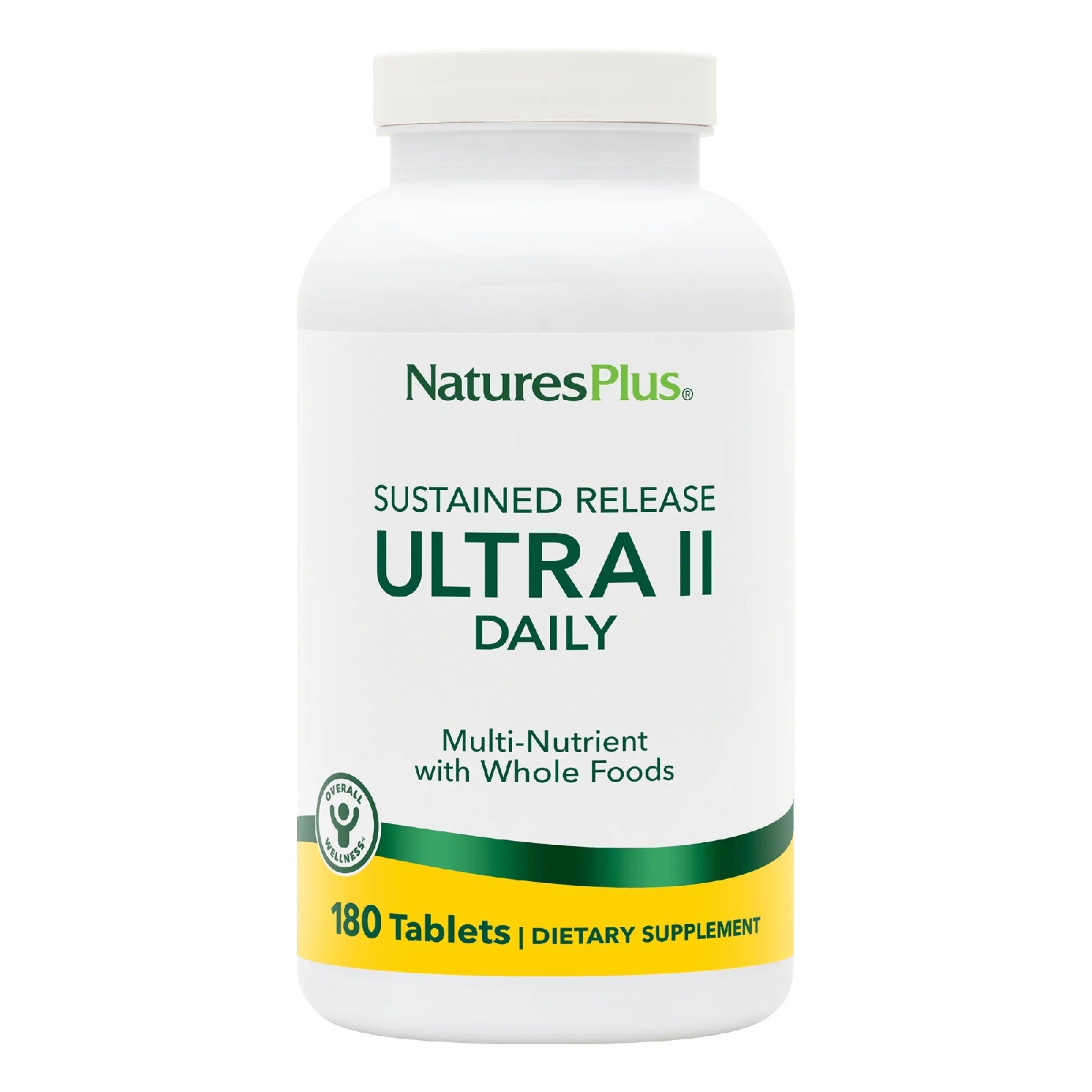 Nature's Plus, Ultra II Daily, Sustained Release, Multi-Nutrient, 180 Tablets UPC 097467030435 | Hilife Vitamins