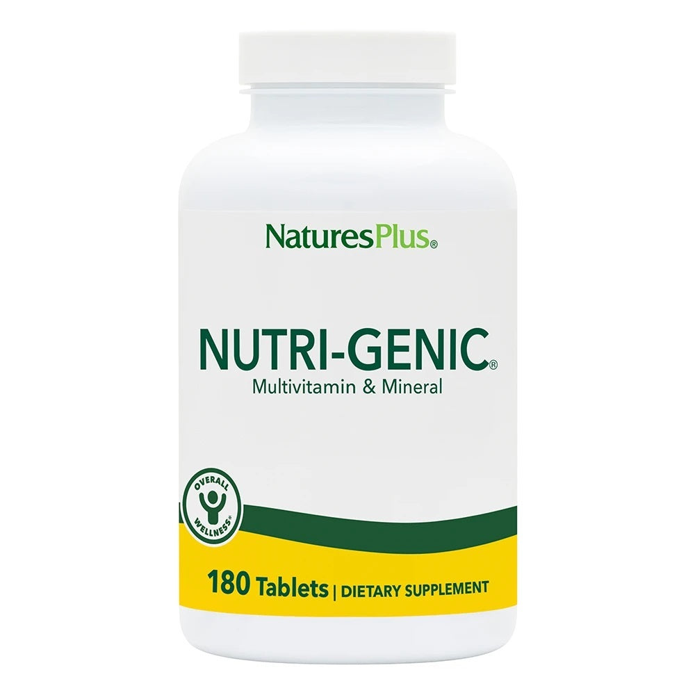 Nature's Plus, Nutri-Genic Multi, 180 Tablets UPC 097467030466 | Hilife Vitamins