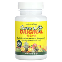 Nature's Plus, Source Of Life, 30 Tablets UPC 097467030565 | Hilife Vitamins