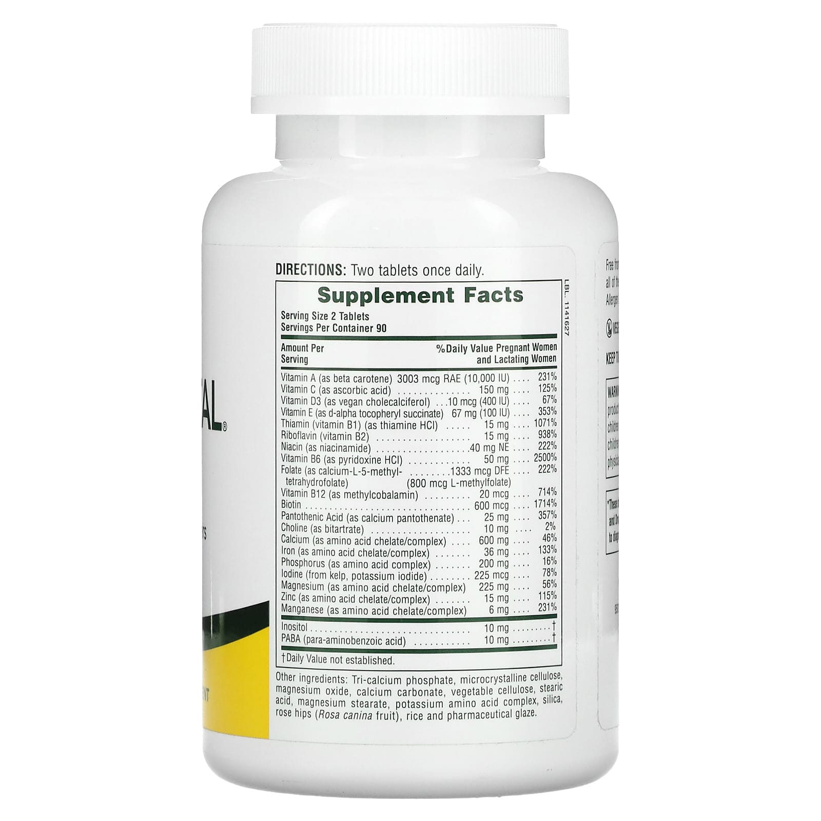 Nature's Plus, Ultra Prenatal Multivitamin, 180 Tablets UPC 097467030855 | Hilife Vitamins