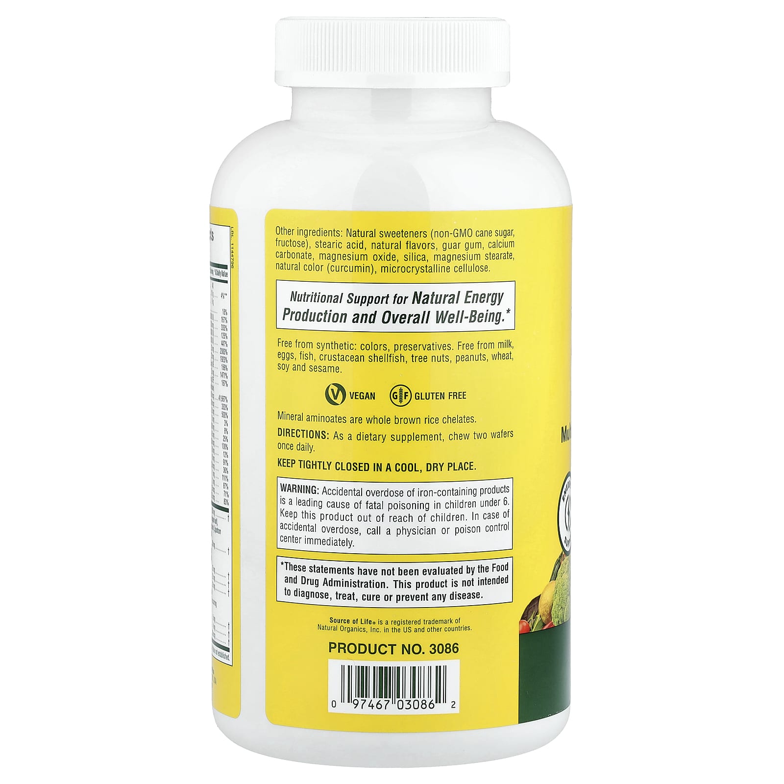 Nature's Plus, Source Of Life, Original, Chewable, Adult Multivitamin & Minerals, Apple Cinnamon Flavor, 90 Chewables