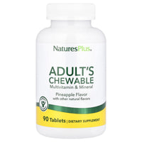 Nature's Plus, Adult's Chewable, Multivitamin & Mineral, Pineapple Flavor, 90 Tablets UPC 097467030879 | Hilife Vitamins