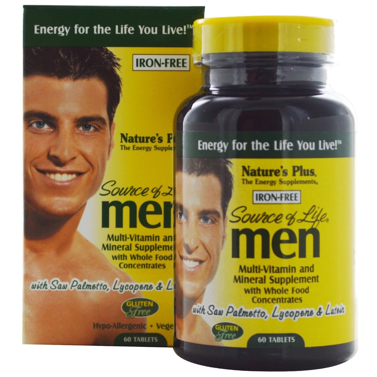 Nature's Plus, Source Of Life Men's Multi, 60 Tablets UPC 097467030930 | Hilife Vitamins