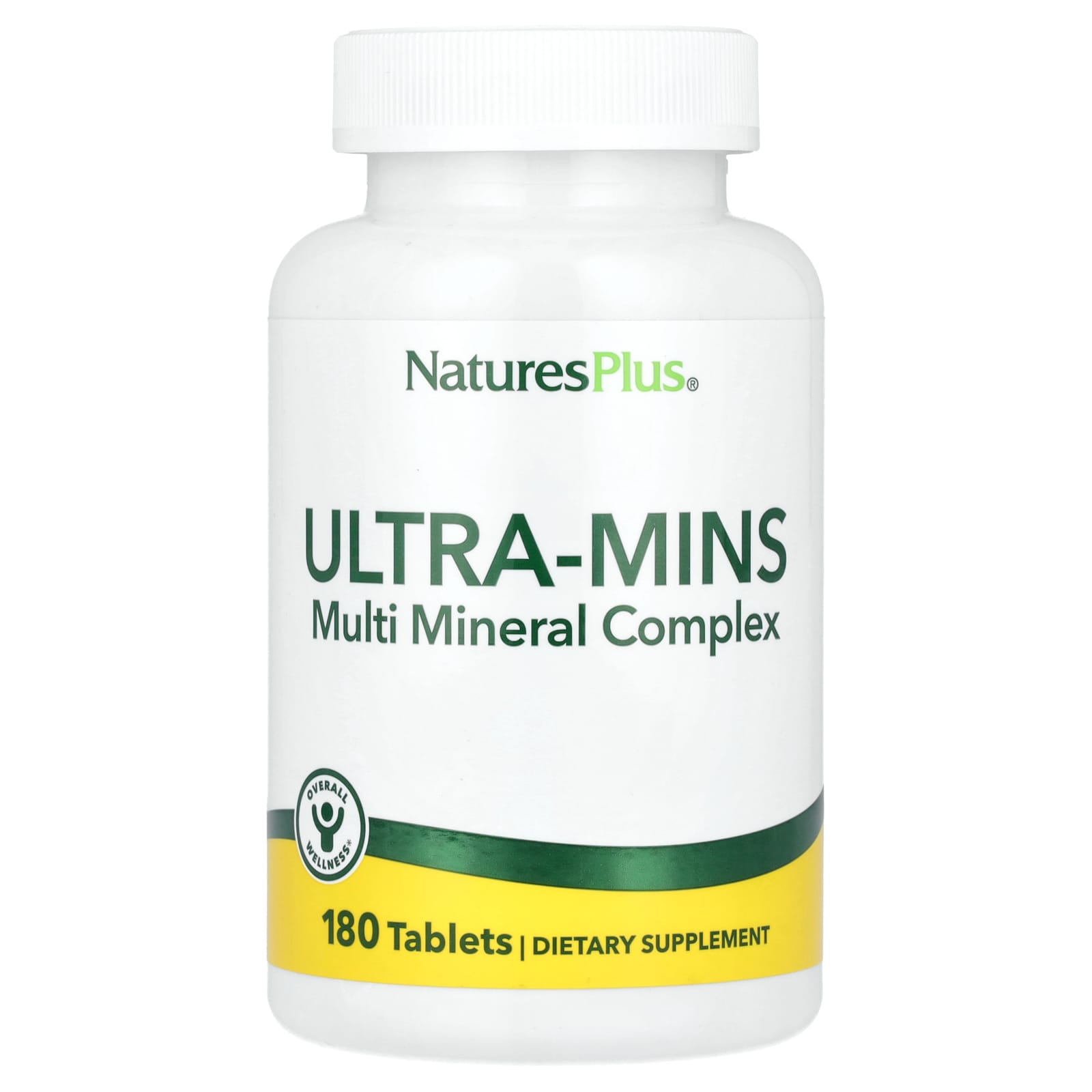 Nature's Plus, Ultra-Mins, Multiple Mineral with Whole Foods, 180 Tablets UPC 097467033016 | Hilife Vitamins