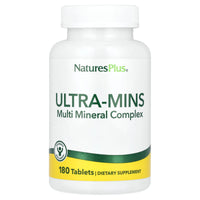 Nature's Plus, Ultra-Mins, Multiple Mineral with Whole Foods, 180 Tablets UPC 097467033016 | Hilife Vitamins