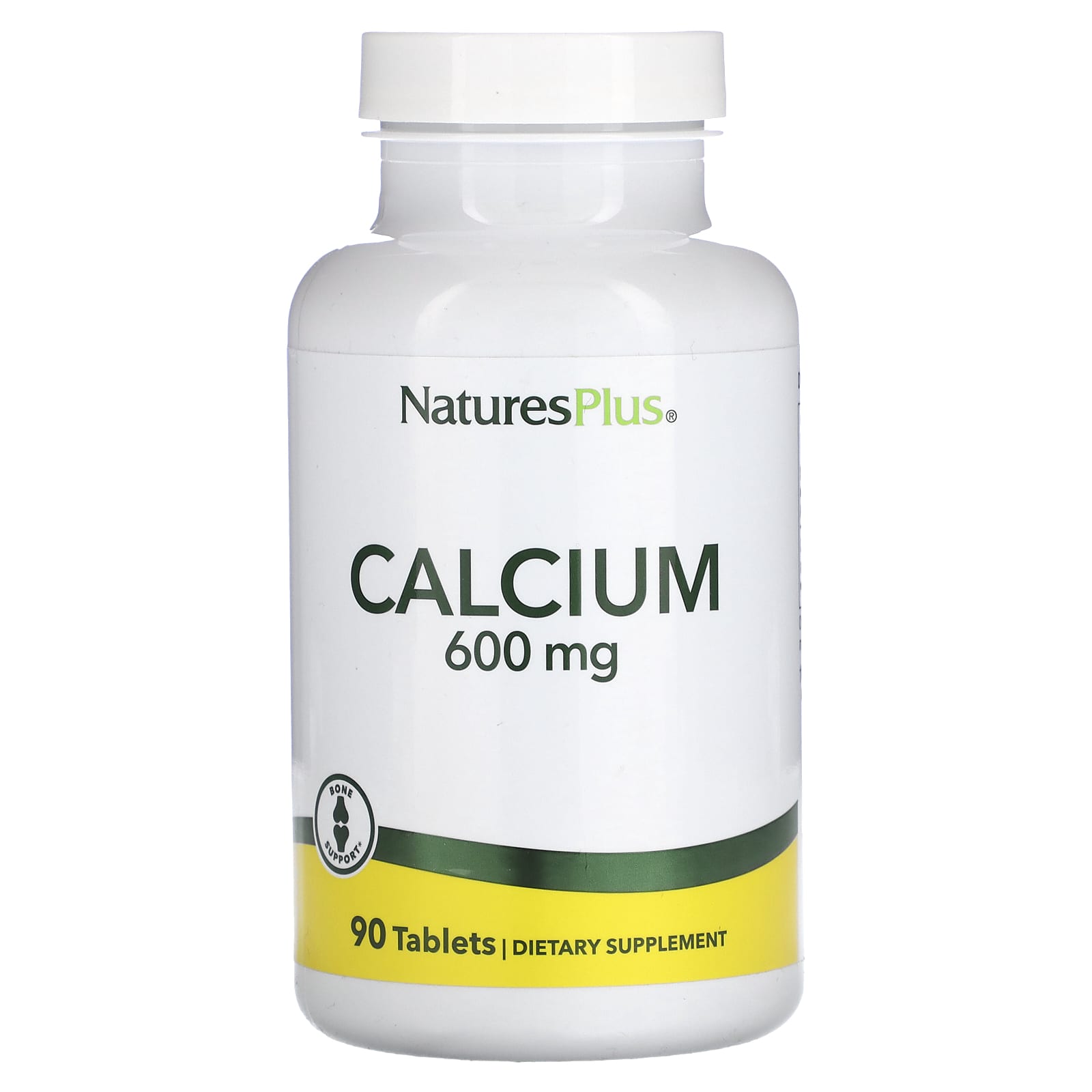 Nature's Plus, Calcium 600 mg, 90 Tablets UPC 097467033108 | Hilife Vitamins
