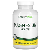 Nature's Plus, Magnesium, 200 mg, 180 Tablets UPC 097467033603 | Hilife Vitamins