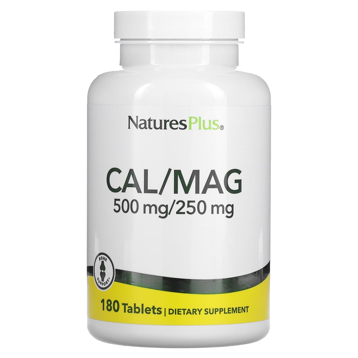 Nature's Plus, Cal/Mag, 500 mg/250 mg, 180 Tablets UPC 097467033641 | Hilife Vitamins