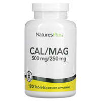 Nature's Plus, Cal/Mag, 500 mg/250 mg, 180 Tablets UPC 097467033641 | Hilife Vitamins