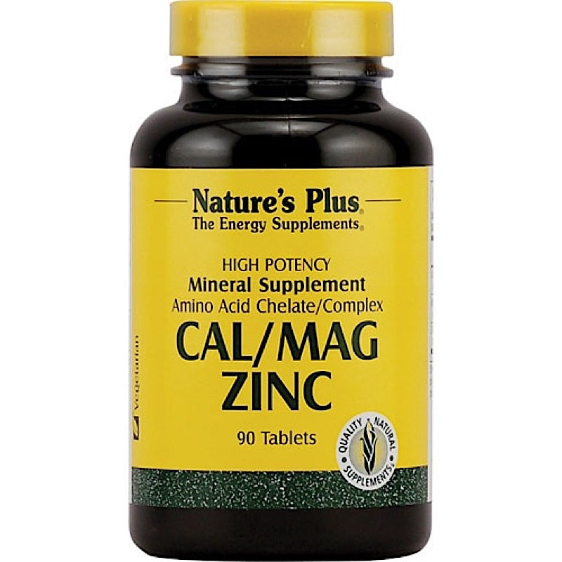 Nature's Plus, Cal/Mag/Zinc 1000-500-75, 90 Tablets UPC 097467033658 | Hilife Vitamins
