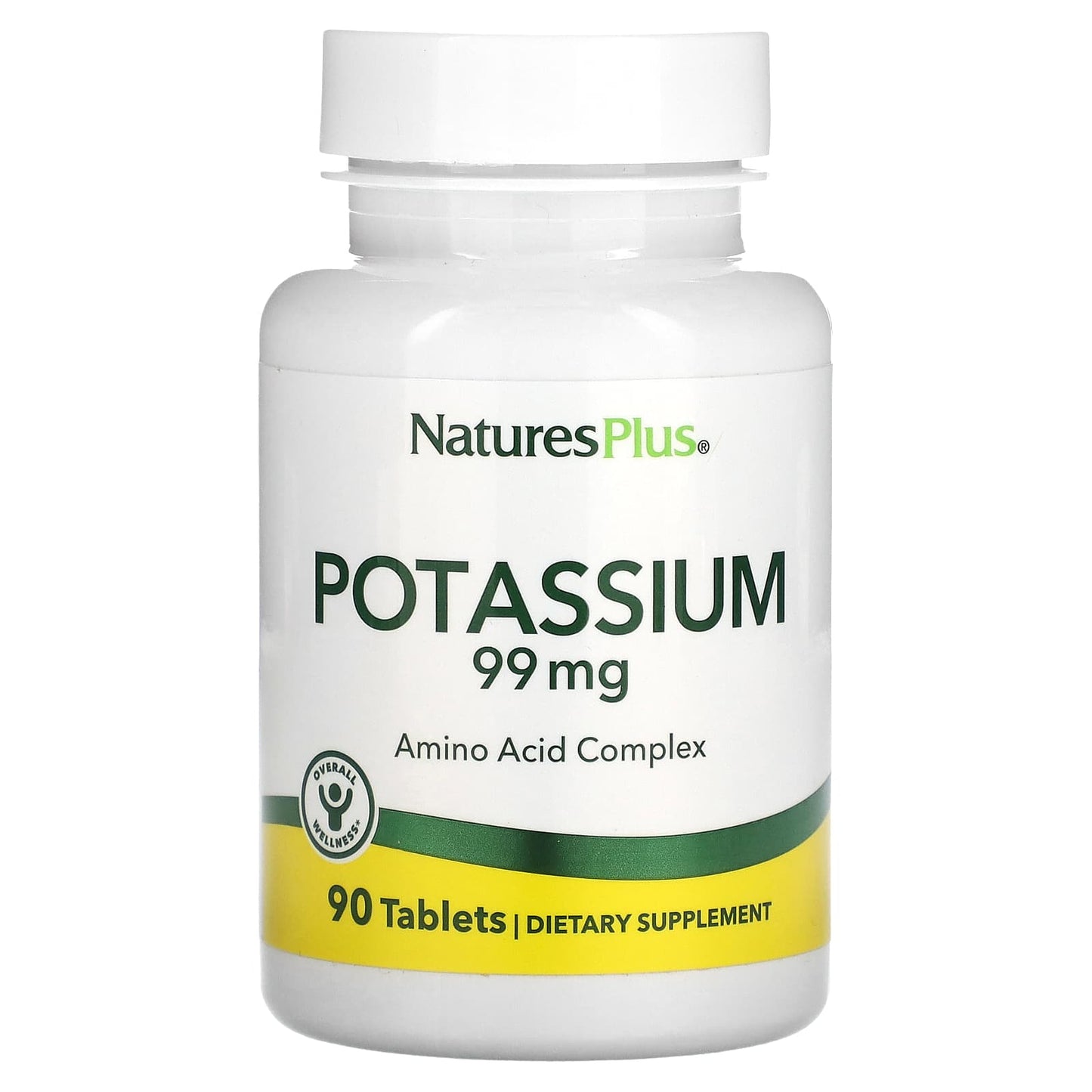 Nature's Plus, Potassium 99 mg, 90 Tablets UPC 097467033702 | Hilife Vitamins