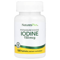 Nature's Plus, Iodine, Potassium Iodide, 150 mcg, 100 Tablets UPC 097467033719 | Hilife Vitamins