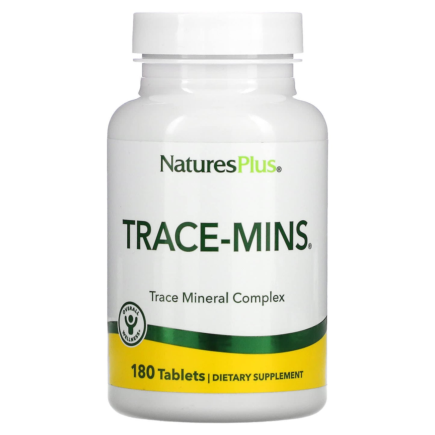 Nature's Plus, Trace-Mins, Trace Mineral Complex, 180 Tablets UPC 097467035607 | Hilife Vitamins
