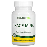 Nature's Plus, Trace-Mins, Trace Mineral Complex, 180 Tablets UPC 097467035607 | Hilife Vitamins