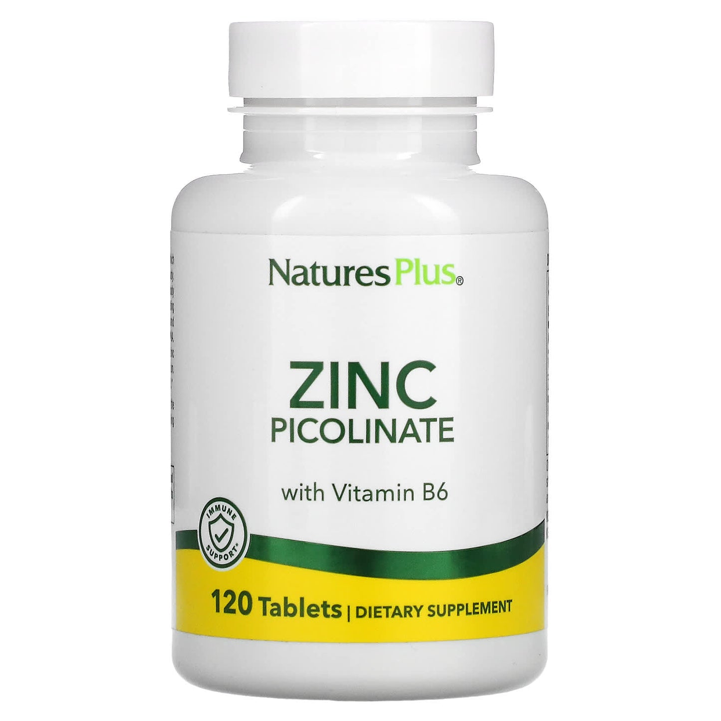 Nature's Plus, Zinc Picolinate with Vitamin B6, 120 Tablets UPC 097467036253 | Hilife Vitamins