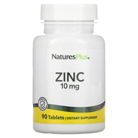 Nature's Plus, Zinc, 10 mg, 90 Tablets UPC 097467036307 | Hilife Vitamins