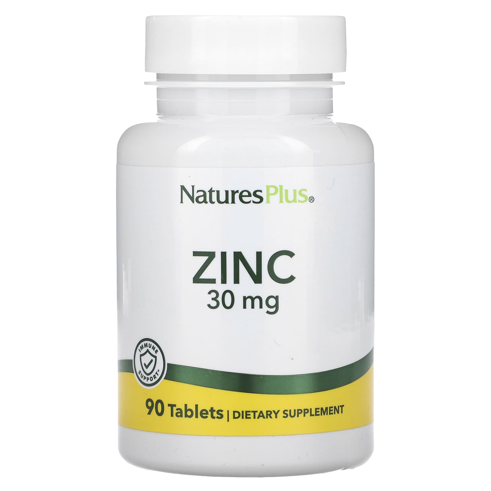 Nature's Plus, Zinc 30 mg, 90 Tablets UPC 097467036413 | Hilife Vitamins