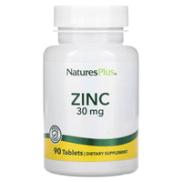Nature's Plus, Zinc 30 mg, 90 Tablets UPC 097467036413 | Hilife Vitamins